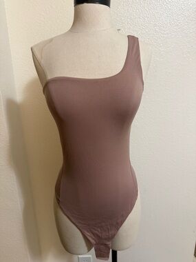 lululemon athletica One-Shoulder Bodysuit in Mauve